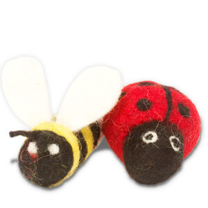 Cat Toys, Ladybug & Bee