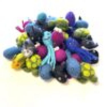 Counter Display, 60 Assorted Cat Toys