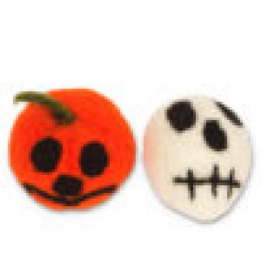 Cat Toys, Jack-o-Lantern & Skull